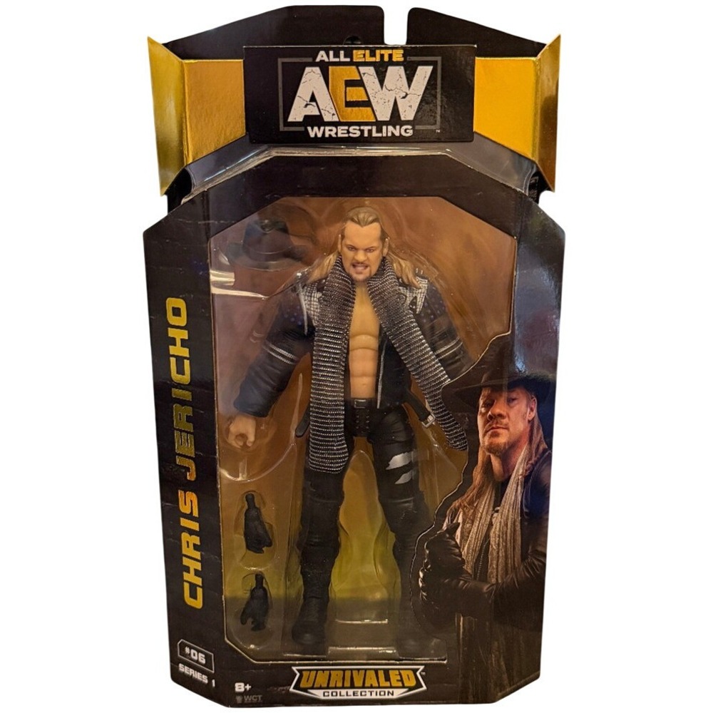 AEW Unrivaled Series 1 Chris Jericho Action Figure #06 Jazwares Wrestling Toy